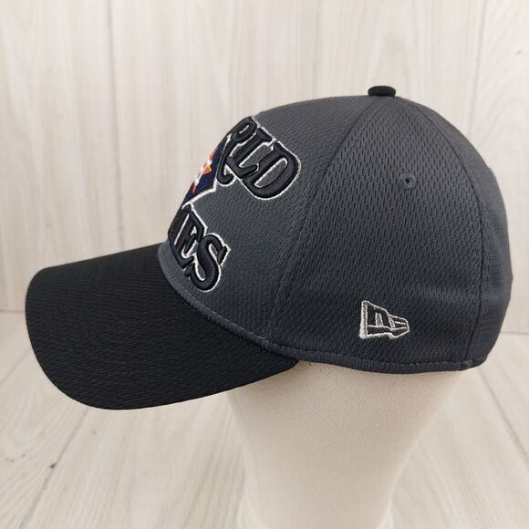 Houston Astros Hat Cap New Era 39Thirty Fitted Baseball MLB World Series Gray - Picture 2 of 8